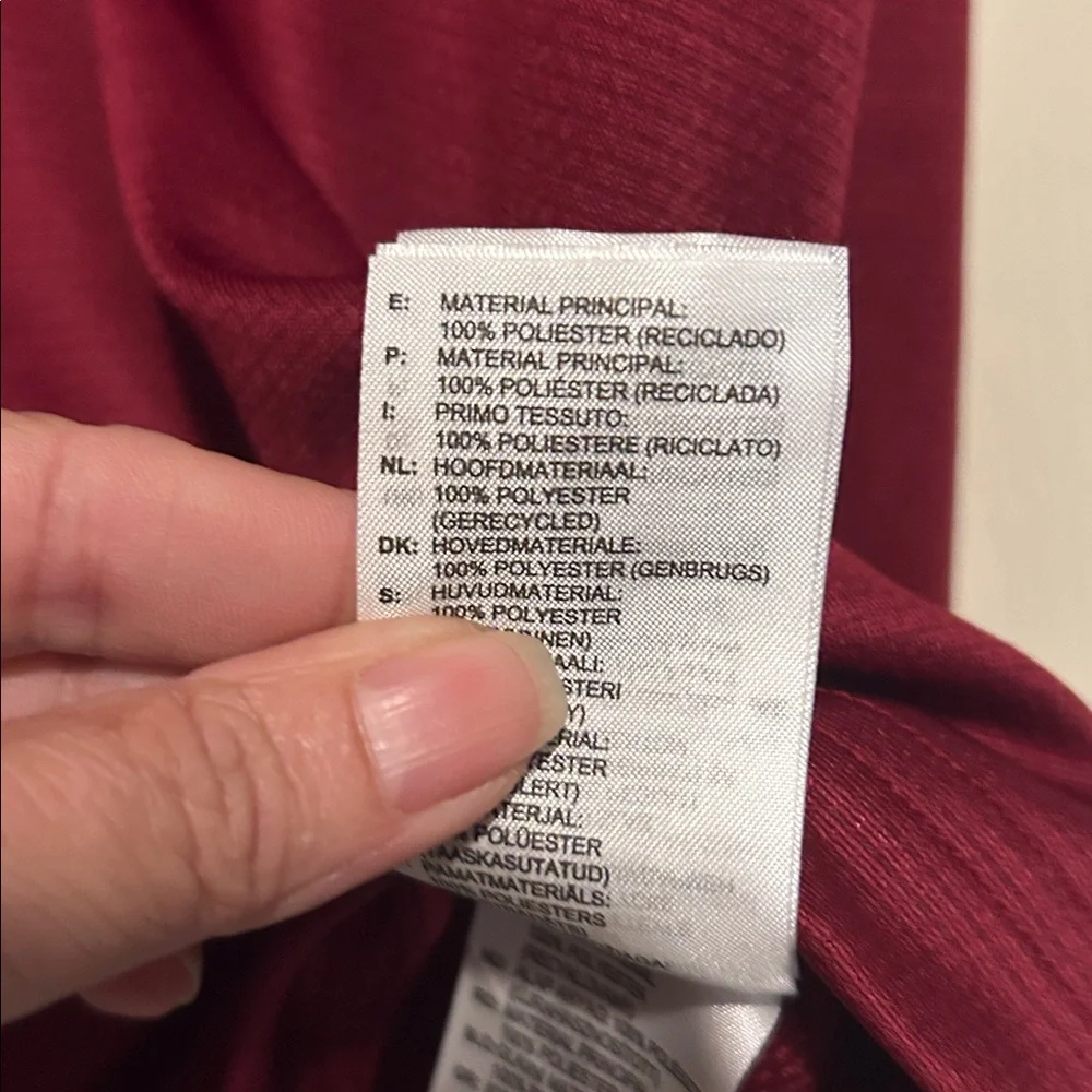 Adidas Performance Polo Shirt Size Large Burgundy